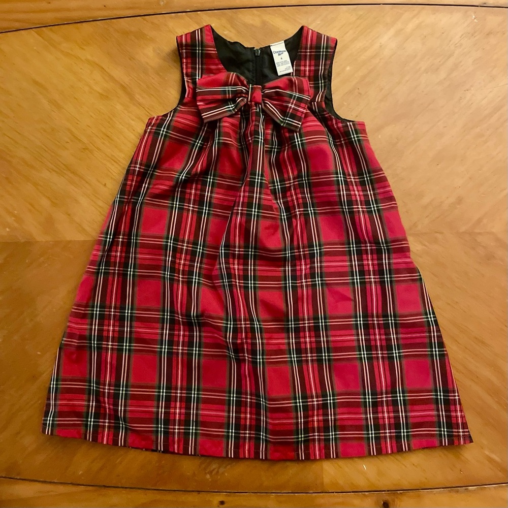 OshKosh B'gosh Red Plaid Dress with Bow